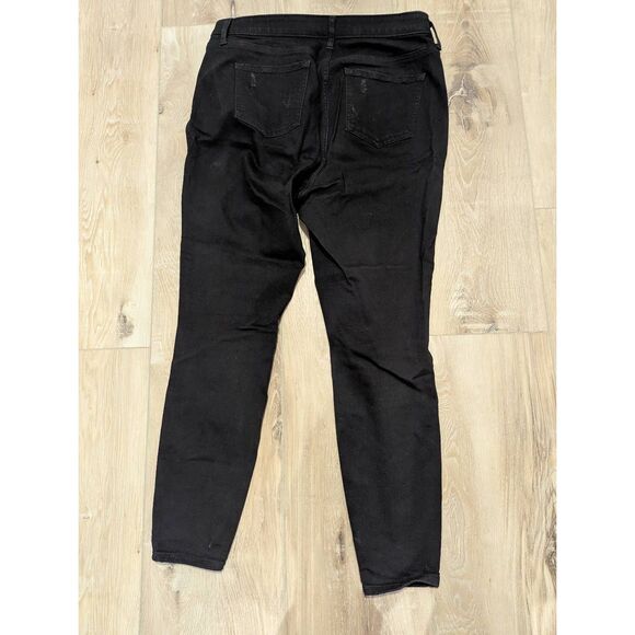 14R Torrid Bombshell Skinny Ripped Black Jeans - Picture 4 of 8